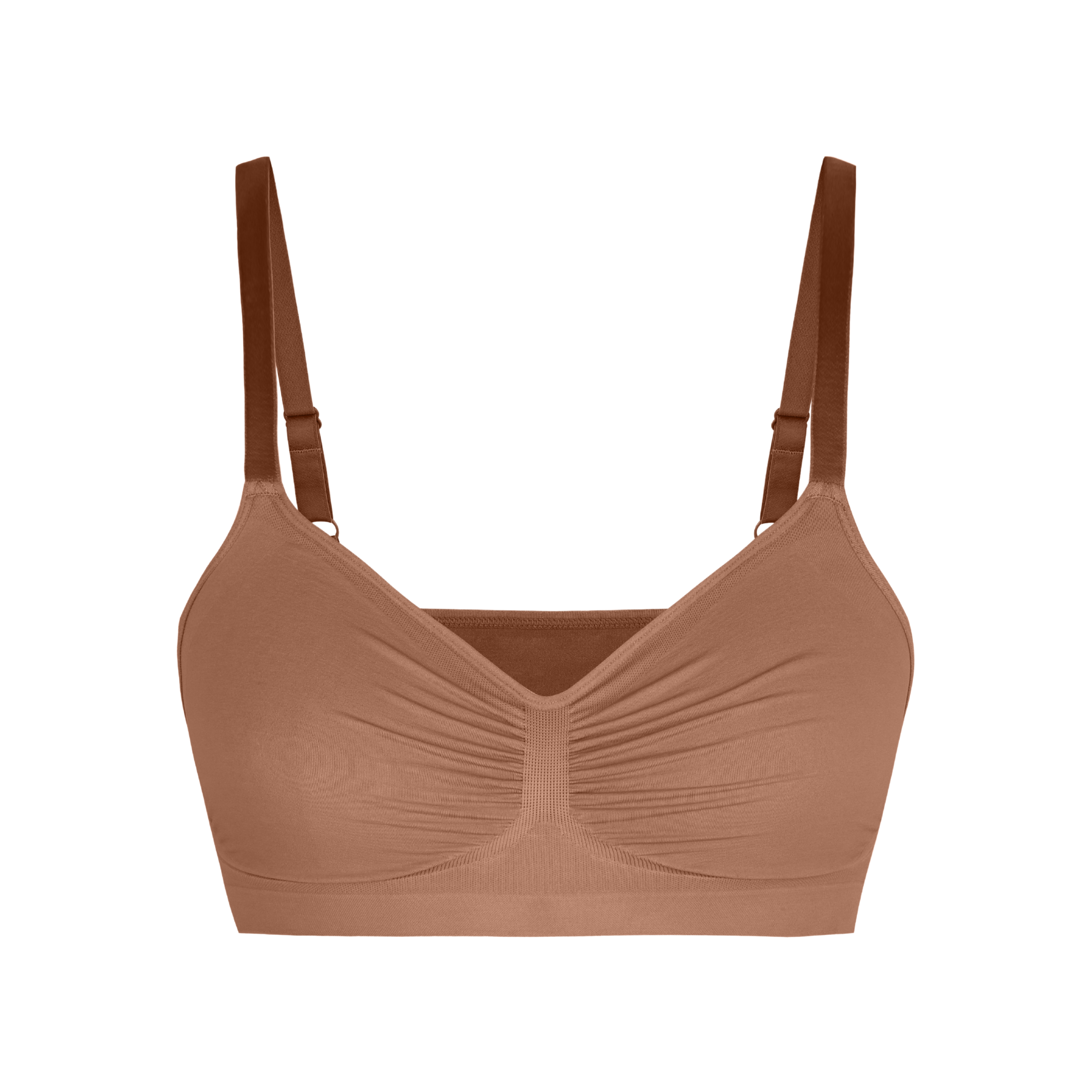 Coffee - Wireless Supportive Shaping Bra with Adjustable Straps