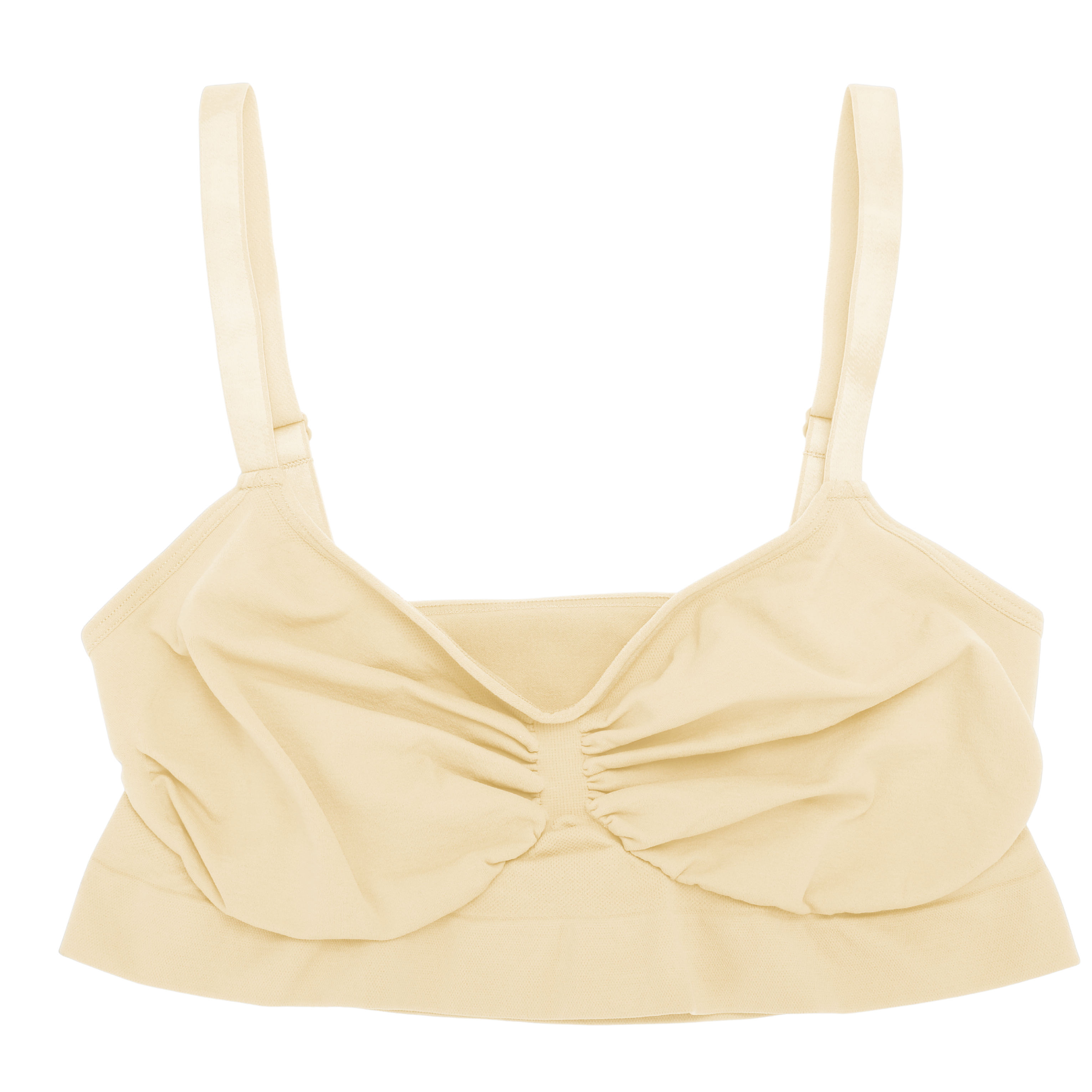 Cream - Wireless Supportive Shaping Bra with Adjustable Straps