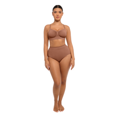 Coffee - Wireless Supportive Shaping Bra with Adjustable Straps