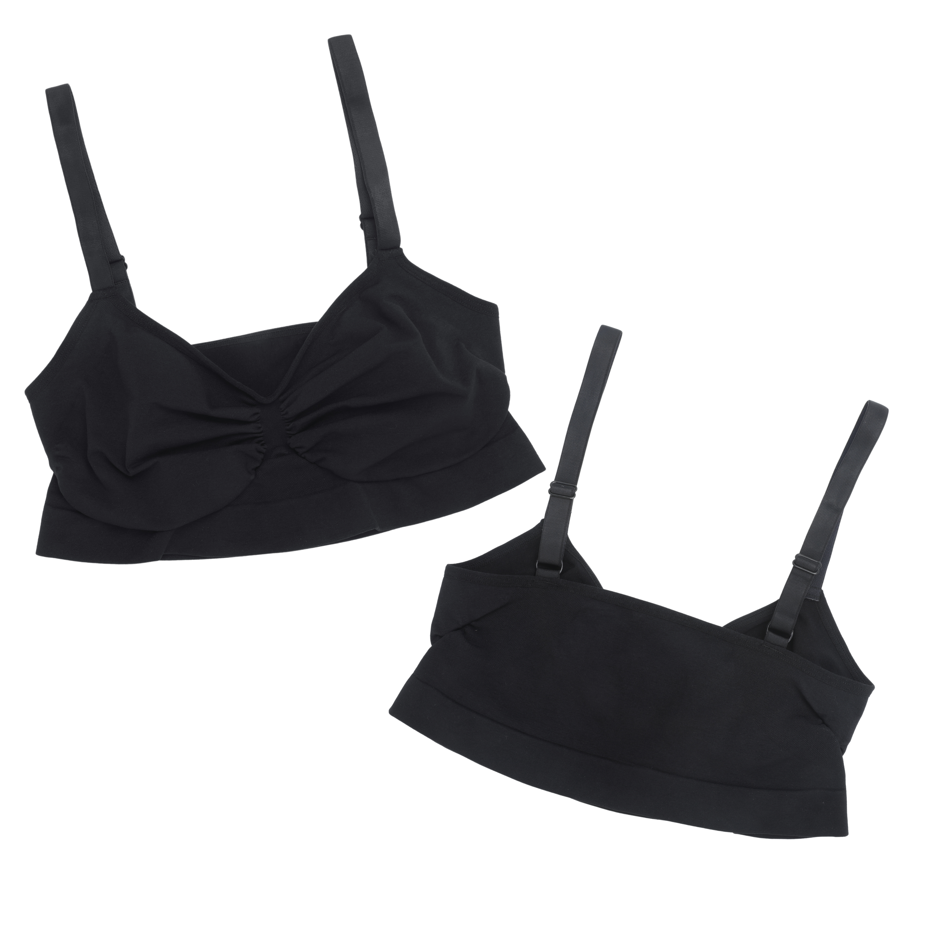 Noir - Wireless Supportive Shaping Bra with Adjustable Straps