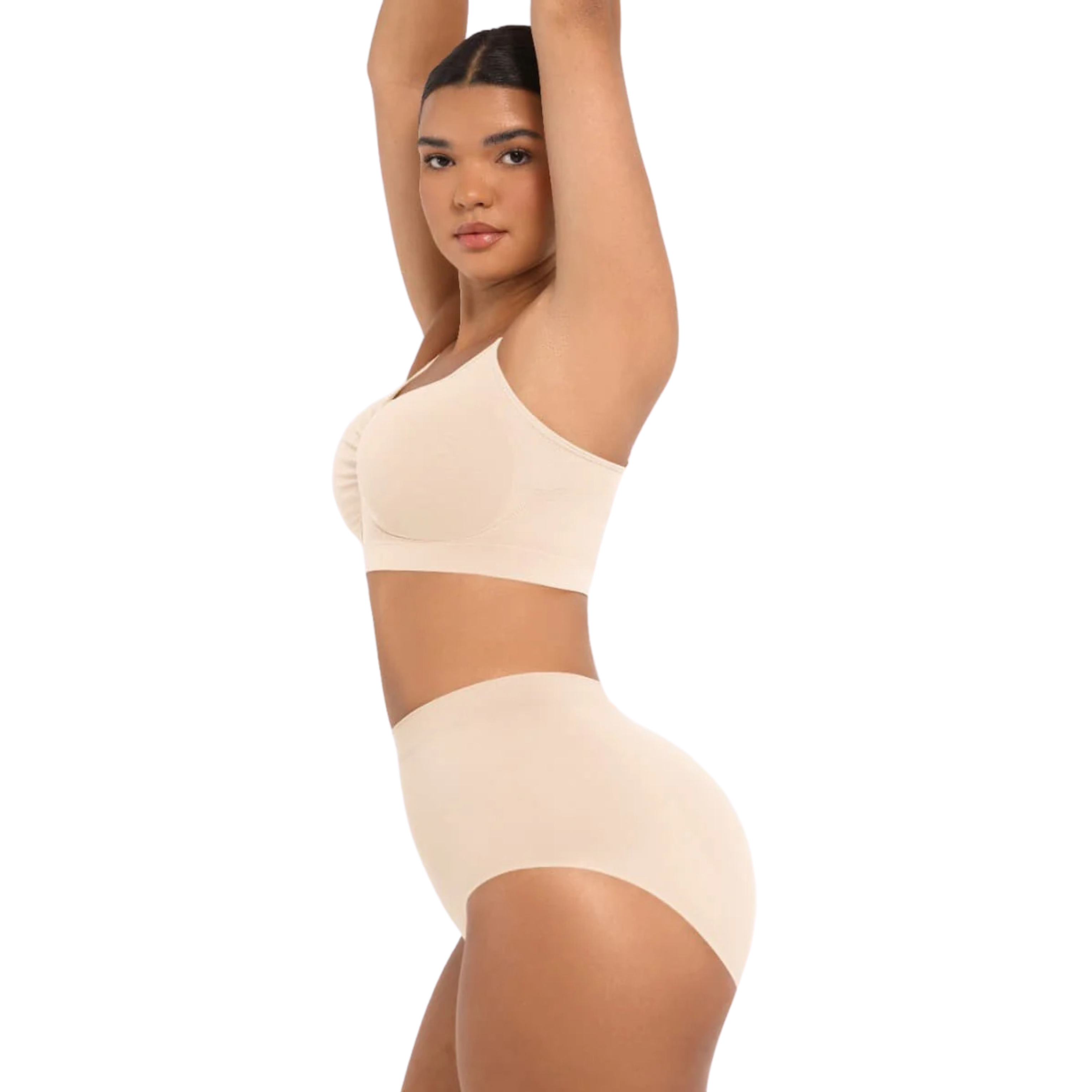 Cream - Wireless Supportive Shaping Bra with Adjustable Straps