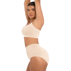Cream - Wireless Supportive Shaping Bra with Adjustable Straps